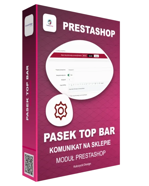 Pasek Top Bar Prestashop